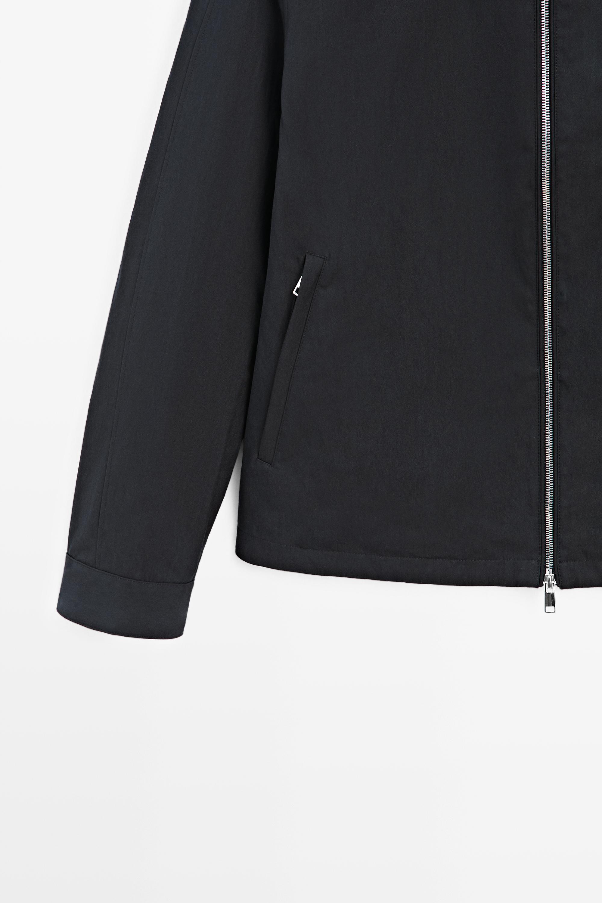 Veste à col montant en coton mélangé